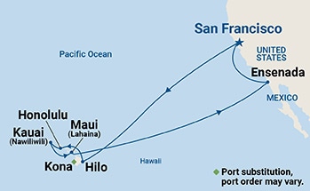 16-Day Hawaiian Islands Holiday Itinerary Map