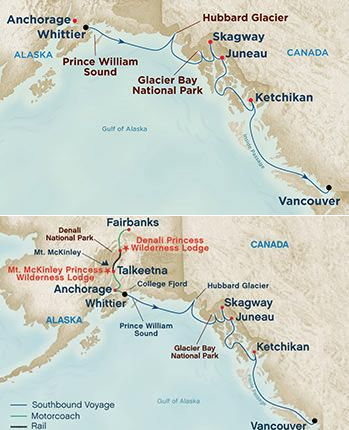 On Your Own - Tour BBX (CruiseTour) Itinerary Map